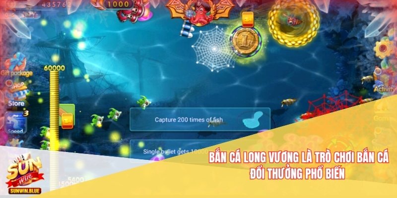 Bắn cá Long Vương là trò chơi bắn cá đổi thưởng phổ biến 